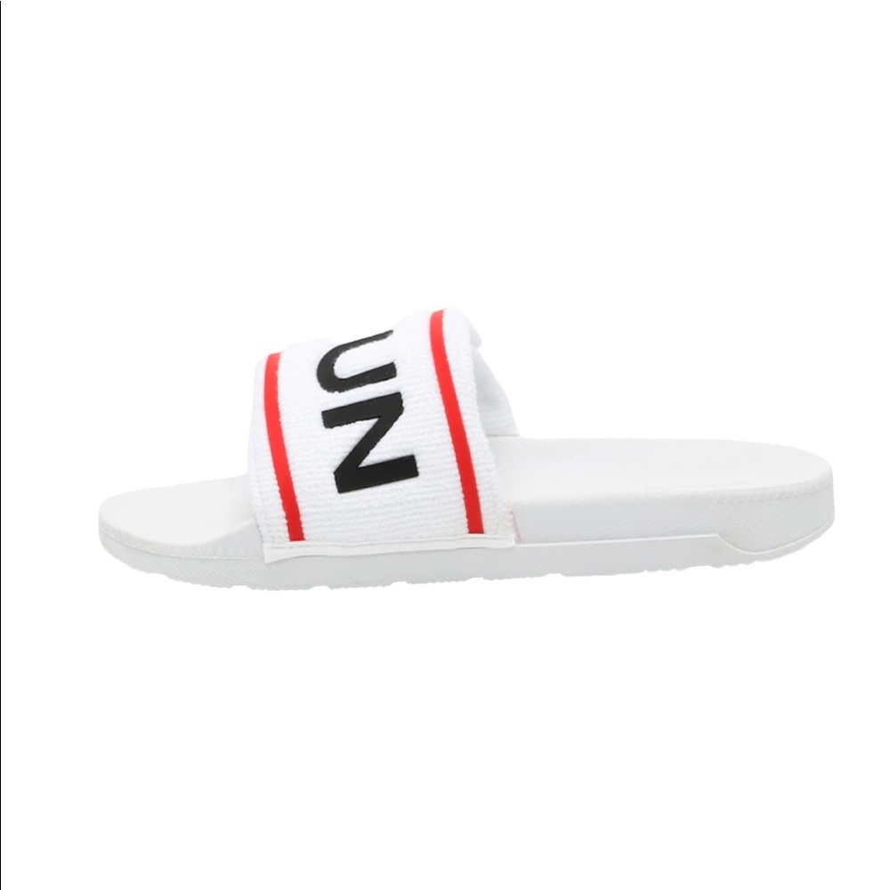 Hunter Terry Cloth Slides Sandals Slip On Logo Beach Rain Boots Brand - Picture 8 of 11